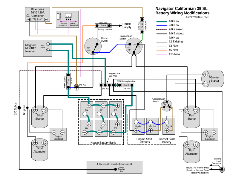 Californian 39 Battery Wiring